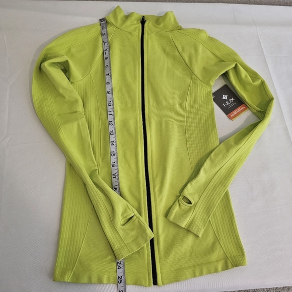 NWT Nux Sleek Unity Compression Jacket Lime Pop Size Medium - Picture 9 of 12